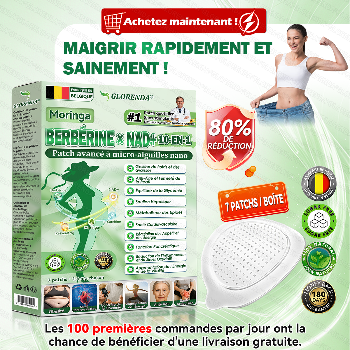 🔥 Plus que 10 boîtes ! –30 % Le patch GLORENDA® 10-en-1, testé par des médecins, soutient poids, glycémie, digestion et énergie. 4–6 patchs pour un soutien durable.