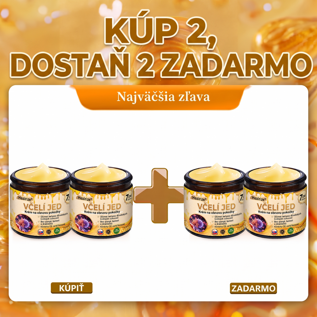 🐝💎 Healrize® Komplexný krém na tvár s včelím jedom – Nová generácia prírodnej starostlivosti o pleť pre hydratovanejšiu, hladšiu a žiarivejšiu pokožku 🌿✨