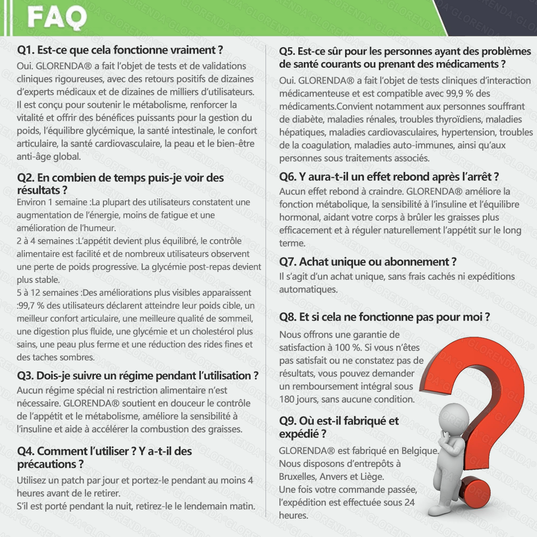 🔥 Plus que 10 boîtes ! –30 % Le patch GLORENDA® 10-en-1, testé par des médecins, soutient poids, glycémie, digestion et énergie. 4–6 patchs pour un soutien durable.